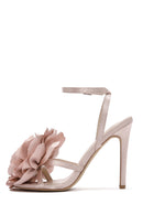 Women's Beige Ankle Strap Accessory Detailed Thin Heel Sandals | Derimod Women's Beige Ankle Strap Accessory Detailed Thin Heel Sandals | Derimod