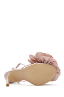 Women's Beige Ankle Strap Accessory Detailed Thin Heel Sandals | Derimod Women's Beige Ankle Strap Accessory Detailed Thin Heel Sandals | Derimod