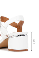 Women's White Ankle Strap Heeled Sandals | Derimod Women's White Ankle Strap Heeled Sandals | Derimod