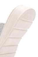 Women's Silver Stone Comfort Slippers | Derimod Women's Silver Stone Comfort Slippers | Derimod