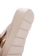 Women's Beige Thick Soled Comfort Slippers | Derimod Women's Beige Thick Soled Comfort Slippers | Derimod