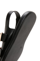 Women's Black Double Buckle Comfort Sandals | Derimod Women's Black Double Buckle Comfort Sandals | Derimod