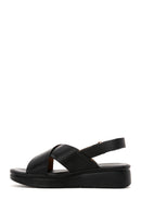 Women's Black Ankle Strap Comfort Sandals | Derimod Women's Black Ankle Strap Comfort Sandals | Derimod