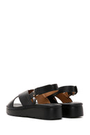 Women's Black Ankle Strap Comfort Sandals | Derimod Women's Black Ankle Strap Comfort Sandals | Derimod