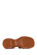 Women's Camel Ankle Strap Thick Soled Comfort Sandals | Derimod Women's Camel Ankle Strap Thick Soled Comfort Sandals | Derimod