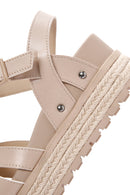 Women's Beige Ankle Strap Thick Soled Sandals | Derimod Women's Beige Ankle Strap Thick Soled Sandals | Derimod
