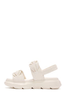 Women's Cream Ankle Strap Sandals | Derimod Women's Cream Ankle Strap Sandals | Derimod
