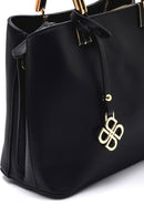 Women's Black Long Strap Handbag with Accessory Detail | Derimod Women's Black Long Strap Handbag with Accessory Detail | Derimod