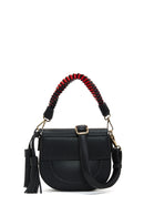 Women's Black Long Strap Shoulder Bag with Accessories | Derimod Women's Black Long Strap Shoulder Bag with Accessories | Derimod