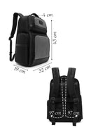 D-Pack Unisex Black Fabric Backpack | Derimod D-Pack Unisex Black Fabric Backpack | Derimod
