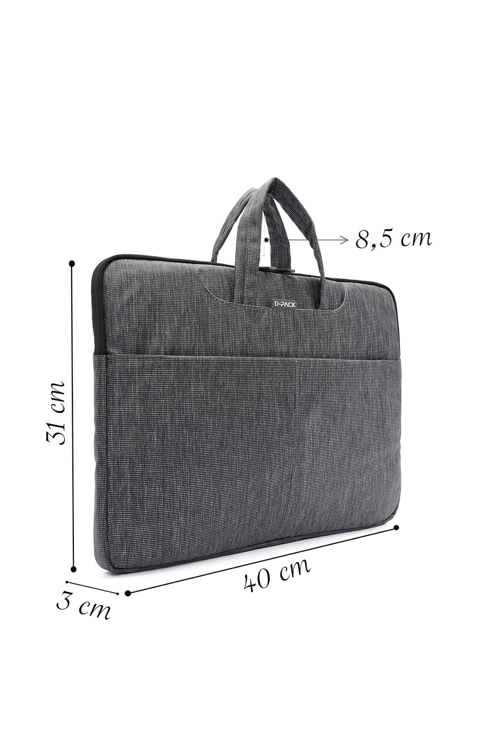D-Pack Erkek Gri Kumaş Laptop Çantası