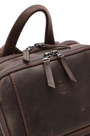 Men's Brown Leather Backpack | Derimod Men's Brown Leather Backpack | Derimod
