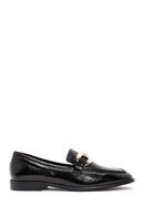 Kadın Siyah Toka Detaylı Deri Maskülen Loafer | Derimod Kadın Siyah Toka Detaylı Deri Maskülen Loafer | Derimod