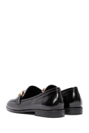 Kadın Siyah Toka Detaylı Deri Maskülen Loafer | Derimod Kadın Siyah Toka Detaylı Deri Maskülen Loafer | Derimod