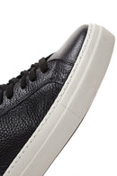 Kadın Siyah Bağcıklı Deri Sneaker | Derimod Kadın Siyah Bağcıklı Deri Sneaker | Derimod