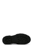 Kadın Siyah Püskül Detaylı Deri Maskülen Loafer | Derimod Kadın Siyah Püskül Detaylı Deri Maskülen Loafer | Derimod