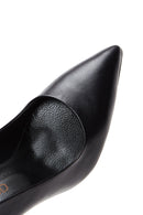 Women's Black Leather Heeled Shoes | Derimod Women's Black Leather Heeled Shoes | Derimod