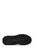 Men's Black Lace-Up Leather Casual Sneaker | Derimod Men's Black Lace-Up Leather Casual Sneaker | Derimod