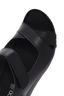 Women's Black Strappy Comfort Sandals | Derimod Women's Black Strappy Comfort Sandals | Derimod