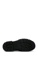 Women's Black Leather Buckle Masculine Loafer | Derimod Women's Black Leather Buckle Masculine Loafer | Derimod