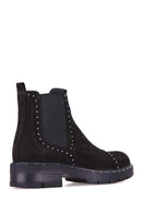 Studded Women's Suede Boots | Derimod Studded Women's Suede Boots | Derimod