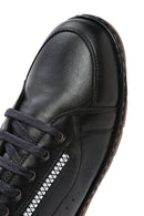 Kadın Siyah Bağcıklı Deri Sneaker | Derimod Kadın Siyah Bağcıklı Deri Sneaker | Derimod