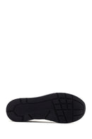 Kadın Siyah Kalın Tabanlı Deri Casual Sneaker | Derimod Kadın Siyah Kalın Tabanlı Deri Casual Sneaker | Derimod