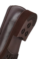 Women's Brown Buckled Leather Loafer | Derimod Women's Brown Buckled Leather Loafer | Derimod
