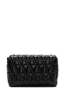 Women's Black Chain Strap Quilted Shoulder Bag | Derimod Women's Black Chain Strap Quilted Shoulder Bag | Derimod