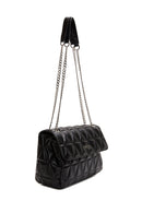 Women's Black Chain Strap Quilted Shoulder Bag | Derimod Women's Black Chain Strap Quilted Shoulder Bag | Derimod