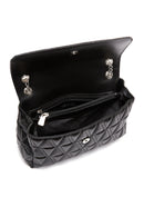 Women's Black Chain Strap Quilted Shoulder Bag | Derimod Women's Black Chain Strap Quilted Shoulder Bag | Derimod