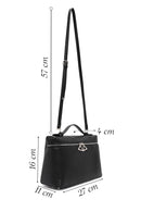 Woman Black Long Strap Mini Handbag | Derimod Woman Black Long Strap Mini Handbag | Derimod