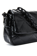 Women's Black Long Strapped Quilted Crossbody Bag | Derimod Women's Black Long Strapped Quilted Crossbody Bag | Derimod
