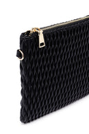 Woman Black Long Chain Strap Printed Clutch Bag | Derimod Woman Black Long Chain Strap Printed Clutch Bag | Derimod