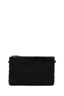 Woman Black Long Chain Strap Printed Clutch Bag | Derimod Woman Black Long Chain Strap Printed Clutch Bag | Derimod