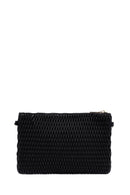 Woman Black Long Chain Strap Printed Clutch Bag | Derimod Woman Black Long Chain Strap Printed Clutch Bag | Derimod