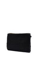Woman Black Long Chain Strap Printed Clutch Bag | Derimod Woman Black Long Chain Strap Printed Clutch Bag | Derimod