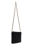 Woman Black Long Chain Strap Printed Clutch Bag | Derimod Woman Black Long Chain Strap Printed Clutch Bag | Derimod
