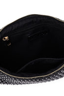 Woman Black Long Chain Strap Printed Clutch Bag | Derimod Woman Black Long Chain Strap Printed Clutch Bag | Derimod