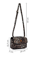 Woman Leopard Long Strap Patterned Crossbody Bag | Derimod Woman Leopard Long Strap Patterned Crossbody Bag | Derimod