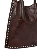 Women's Brown Printed Shoulder Bag | Derimod Women's Brown Printed Shoulder Bag | Derimod