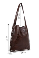 Women's Brown Printed Shoulder Bag | Derimod Women's Brown Printed Shoulder Bag | Derimod