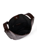 Women's Brown Printed Shoulder Bag | Derimod Women's Brown Printed Shoulder Bag | Derimod