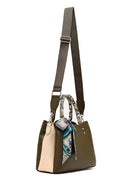 Women's Green Long Strapped Accessorized Shoulder Bag | Derimod Women's Green Long Strapped Accessorized Shoulder Bag | Derimod