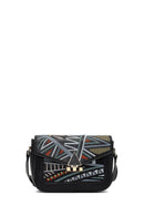 Women's Black Printed Crossbody Bag | Derimod Women's Black Printed Crossbody Bag | Derimod