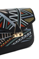 Women's Black Printed Crossbody Bag | Derimod Women's Black Printed Crossbody Bag | Derimod
