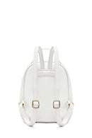Woman Quilted Backpack with White Accessories | Derimod Woman Quilted Backpack with White Accessories | Derimod
