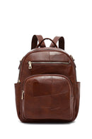 Woman Brown Long Strap Printed Backpack | Derimod Woman Brown Long Strap Printed Backpack | Derimod