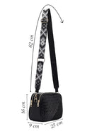 Women's Black Long Strapped Woven Crossbody Bag | Derimod Women's Black Long Strapped Woven Crossbody Bag | Derimod