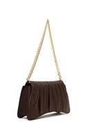 Women's Brown Chain Strap Classic Shoulder Bag | Derimod Women's Brown Chain Strap Classic Shoulder Bag | Derimod